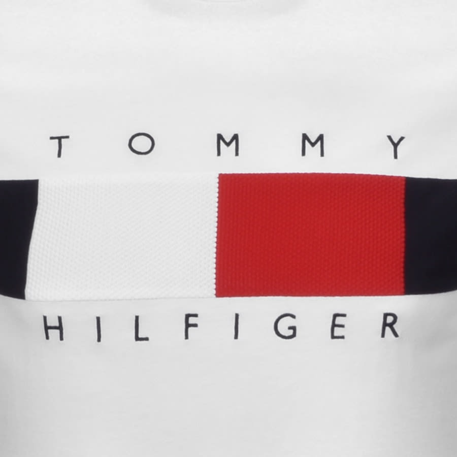 Alternative Image for ProductTommy Hilfiger Corp Texture Insert T Shirt White3
